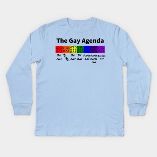 The Gay Agenda Kids Long Sleeve T-Shirt